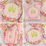 Princess Themed Birthday Party Decorations for kids Includes Plate