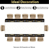 Happy Retirement Party Supplies Serves 24 Black and Gold Retirement