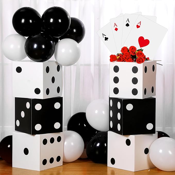 68 Pcs Casino Party Boxes Balloon Poker Cards Decoration-16 Pcs 11 in