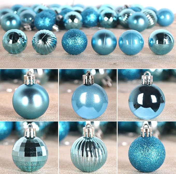 GameXcel Christmas Balls Ornaments for Xmas Tree - Shatterproof Christ