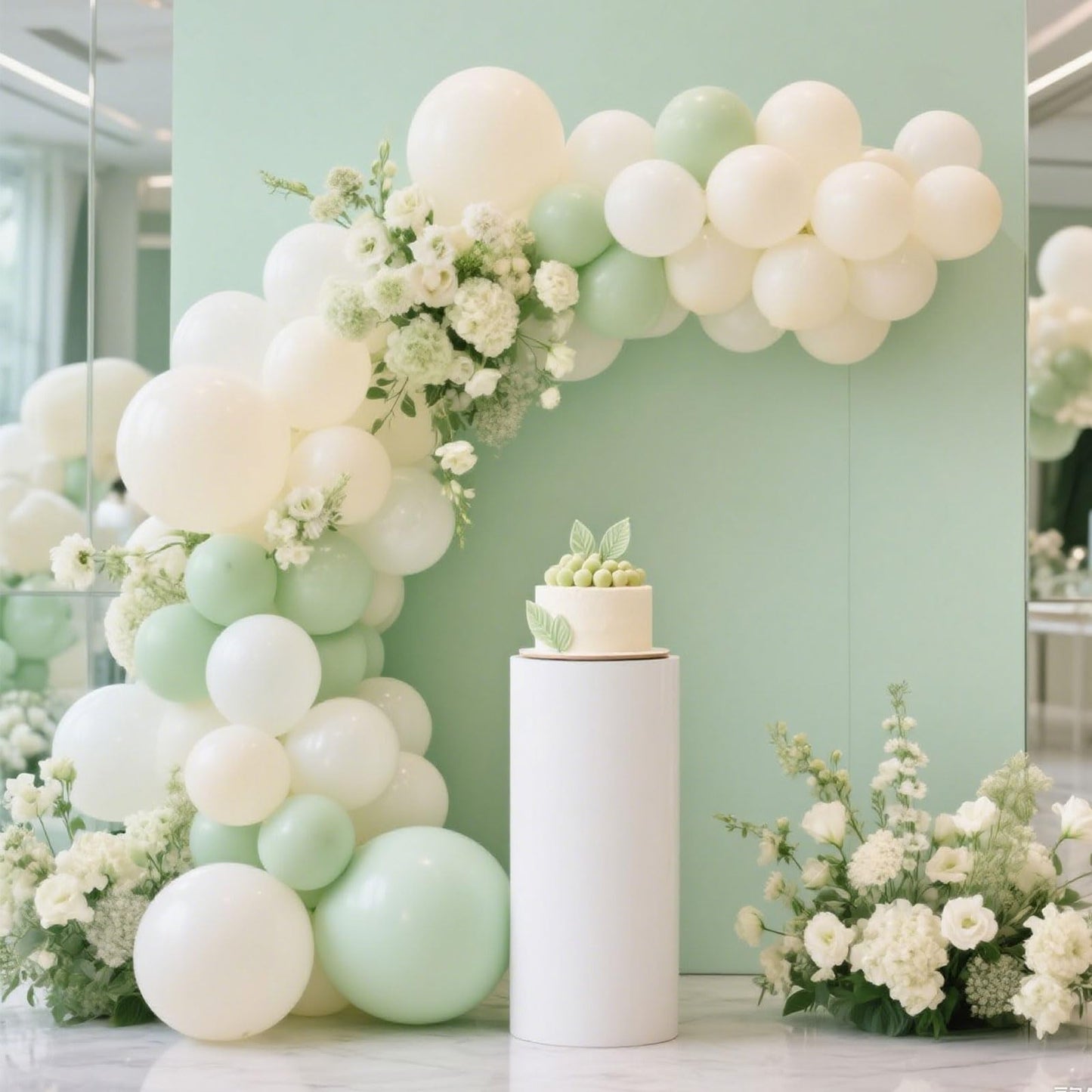 Ivory White Balloon,145pcs Premium Latex Khaki Balloons Arch Kit