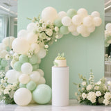 Ivory White Balloon,145pcs Premium Latex Khaki Balloons Arch Kit