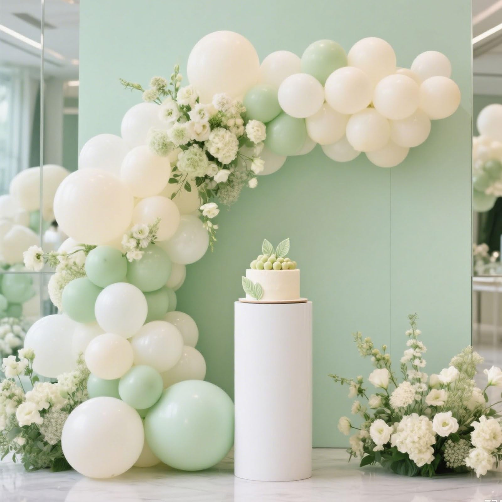 Ivory White Balloon,145pcs Premium Latex Khaki Balloons Arch Kit