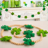 St Patricks Day Garland 3D Felt St Patricks Shamrock Banner with