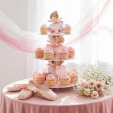 Widecook 3 Tier Ballerina Party Decoration Ballerina Cupcake Stand