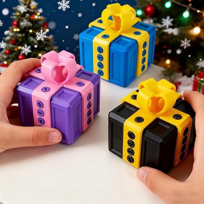 Gotcha Box The Annoying Present,Annoying Gift Box with 3D Printed Scre
