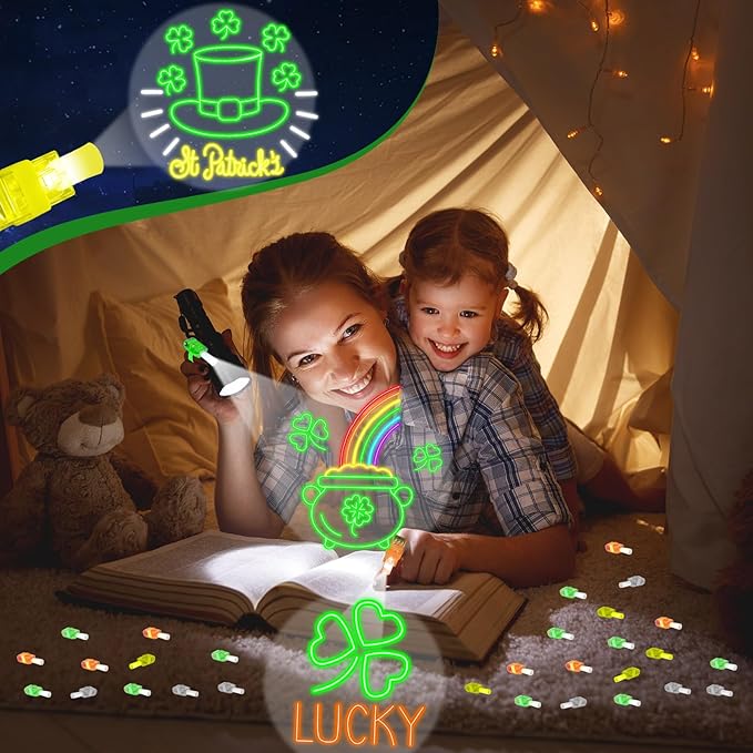 36Pcs St Patrick's Day LED Finger Lights Shamrock Gold Coin Party