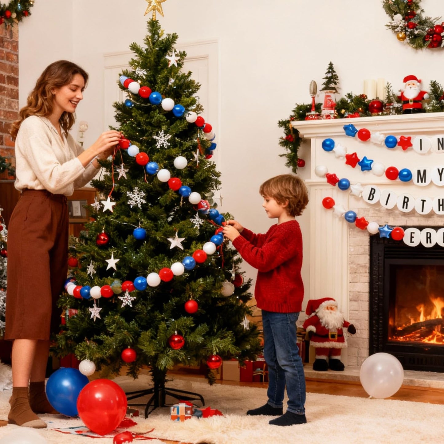 DIY Giant Friendship Bracelet Birthday Garland Kit with Letters Ball