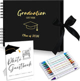 12 Pcs 2026 Graduation Guest Book with Photo Sign Decor 80 Pages