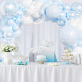 Blue Balloon Arch Kit 177Pcs Blue and White Balloon Arch Kit with