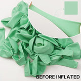 PartyWoo Mint Green Balloons 100 pcs Different Sizes Pack of 36 18 12
