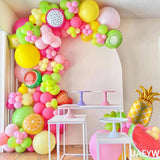 149pcs Twotti Fruity Balloon Arch Kit - Pastel Pink Yellow Green