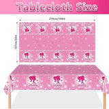 194 Pcs Pink Princess Party Supplies Kit for 24 Guests Disposable