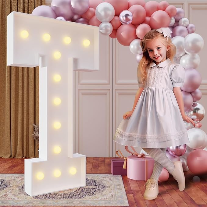 imprsv 4FT Marquee Light Up Letters for Birthday Party Decorations #7