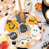 96 Pcs Halloween Plates and Napkins Ghost Spooktacular Halloween