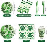 St Patricks Day Party Supplies Decorations 147 Pcs Disposable St