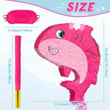 WERNNSAI Pink Shark Piñata - Girl Shark Party Piñata Game Ocean
