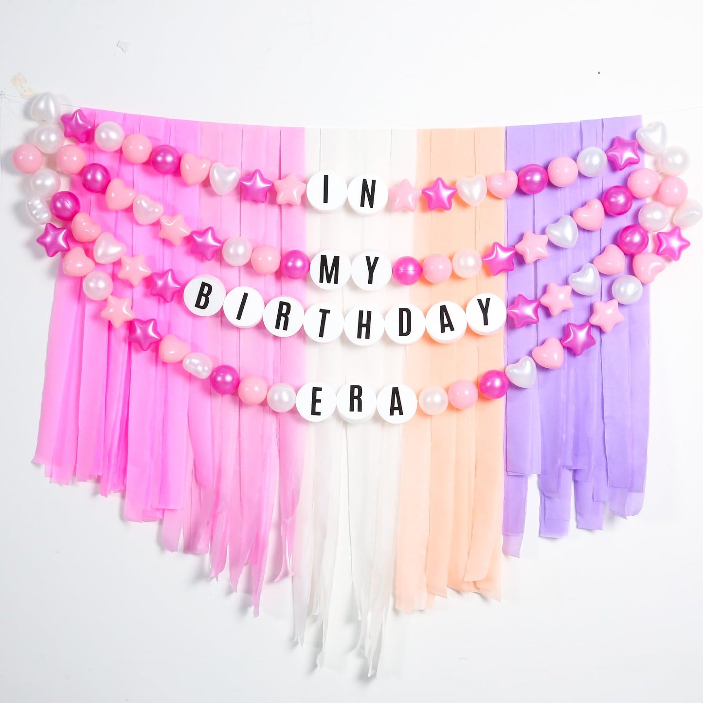 DIY Giant Friendship Bracelet Birthday Garland Kit with Letters Ball