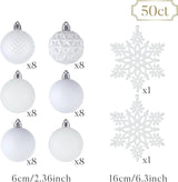 Valery Madelyn Christmas Tree Decorations Ornament Set, 50ct 2.36 #18