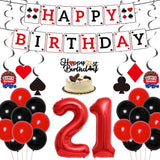 21th Casino Theme Party Decorations Poker Las Vegas Themed Birthday