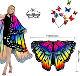 Halloween Butterfly Wings Costume for Womens Moth Wings Butterfly