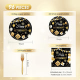 96 PCS Retirement Party Decorations for Men Women Happy Retirement