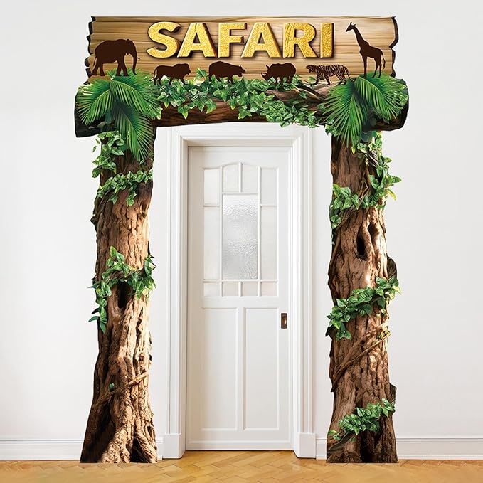 Jungle Animals Birthday Party Decorations Safari Porch Banner