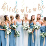 Beige-Champagne-Blue Boho Bachelorette Party-Decorations - 21pcs