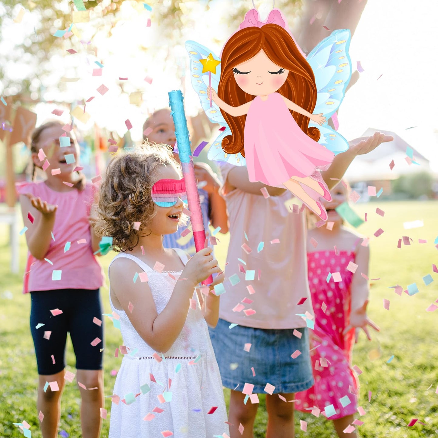 Threan Princess Piñata Fairy Party Decorations Pink Ballet Piñata