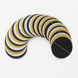Silver Black Gold Party Decorations - 52Ft Paper Streamers Garland