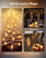 Homemory 24-Pack Flameless LED Tea Lights Candles Battery Operated, 20