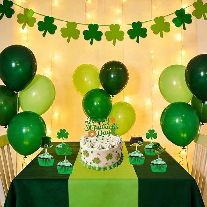 St Patrick's Day Decorations 25PCS Green Party Decoration Set for