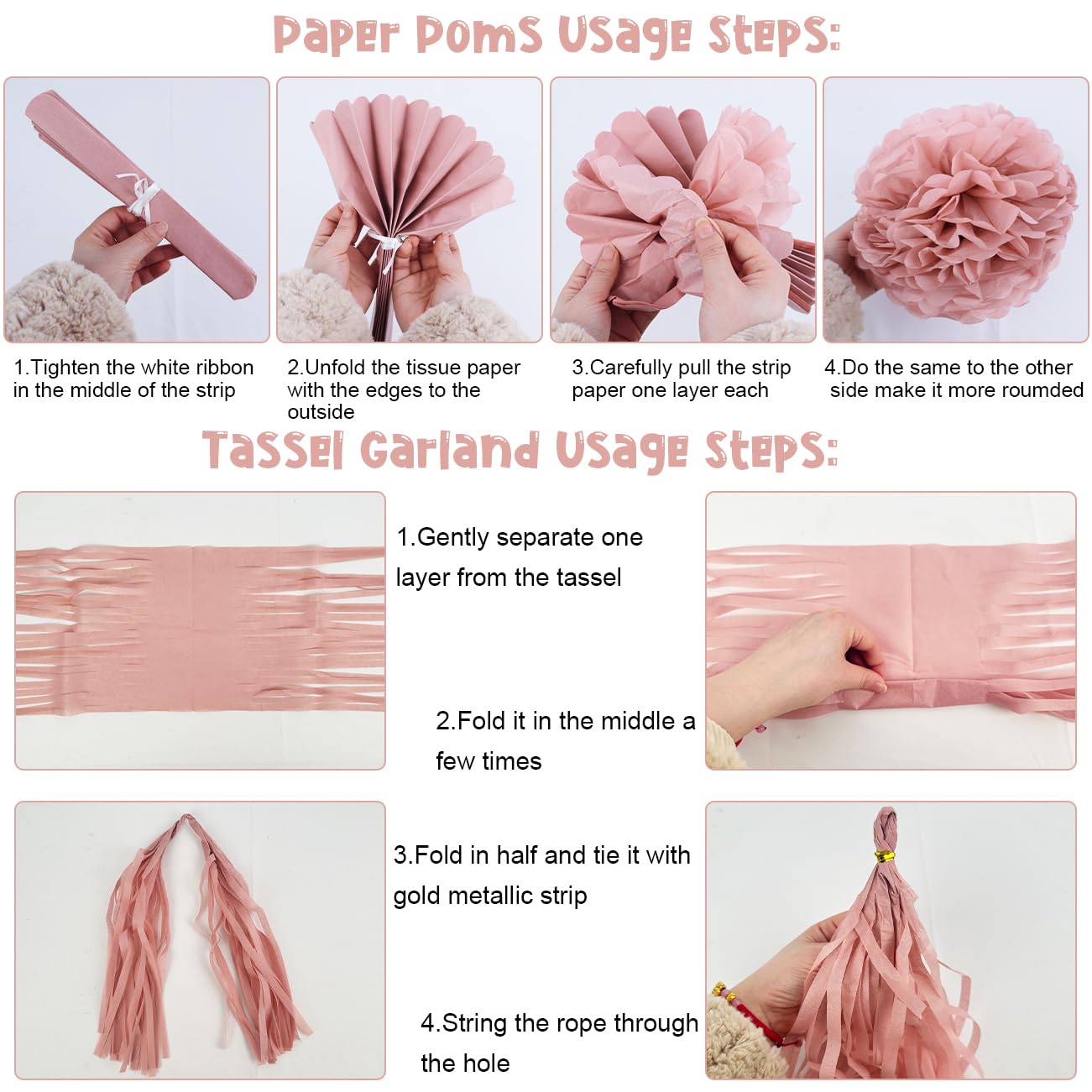 Dusty Pink and Sage Green Baby Shower Decorations Welcome Baby Girl