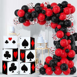 12 PCS Casino Theme Party Decoration 11.8 Inches Poker Favor Boxes