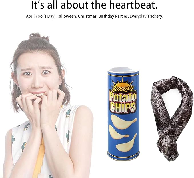 The Potato Chip Snake Can Jump Spring Snake Toy Gift April Fool Day Ha