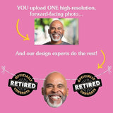 Big Dot of Happiness Custom Happy Retirement Face Cut Out Garland