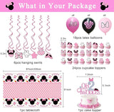 Pink Mouse 2nd Birthday Party Supplies Oh Twodles Girl Second