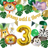 Jungle 3rd Birthday Decorations Safari Birthday Party Wild Three