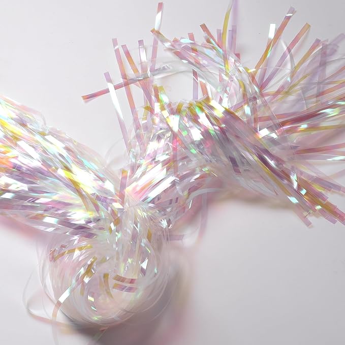 BRAVESHINE Iridescent Foil Fringe Backdrop - 2 Pack 3.2x6.5ft