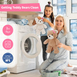 Muiteiur 2 Packs Teddy Bears Bulk, 13.8 Inch Teddy Bear Set with Pink