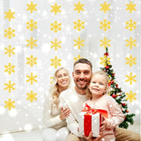 Gold Snowflake-Snow Christmas Party-Decorations Garland - 6pcs Winter