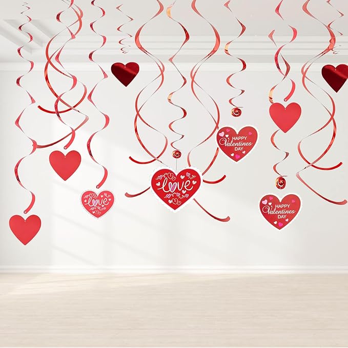 Valentine's Day Party Decorations Set Kits Valentines Hanging Heart