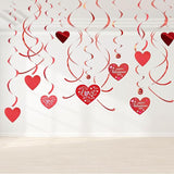 Valentine's Day Party Decorations Set Kits Valentines Hanging Heart