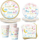 96Pcs Twinkle Twinkle Little Star Gender Reveal Party Supplies