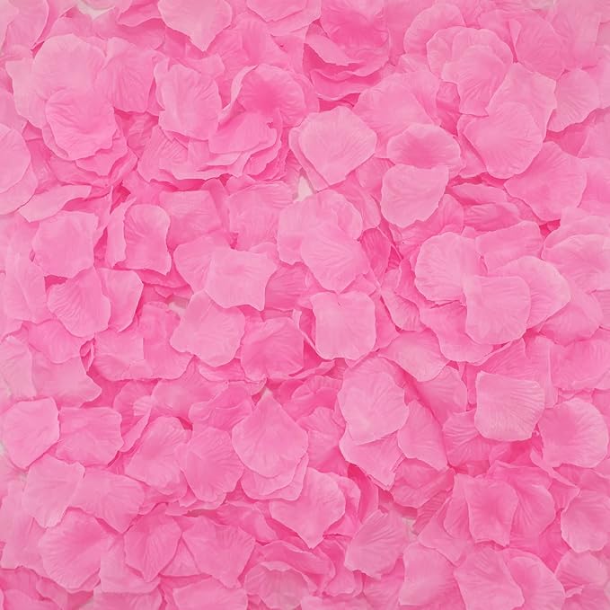 CODE FLORIST 1100 PCS Pink Silk Rose Petals for Valentine's