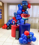 Black Red and Blue Balloons, 50PCS Red and Blue Party Balloons,