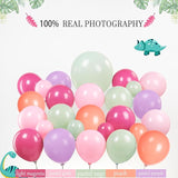 Three Rex Cute Dinosaur theme birthday party Decorations with Pink