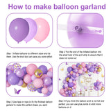 Purple Pink Butterfly Balloon Garland Arch Kit, Butterfly Baby Shower