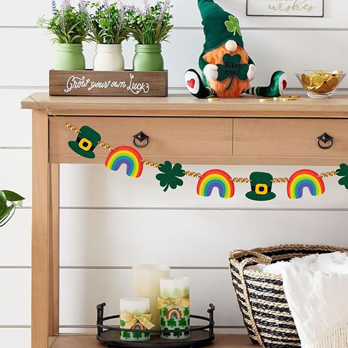 St Patricks Day Banner Decorations St Patricks Day Garland Decor