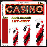 138 Pcs Casino Theme Party Decorations Set 8 Jumbo Poker Cards